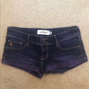 Purple Dyed Abercrombie Jean Shorts
